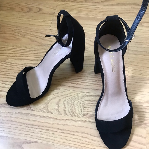 Mark and maddux black simple block heel - Picture 3 of 3